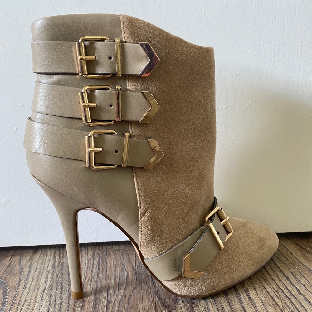 Beige Aldo booties